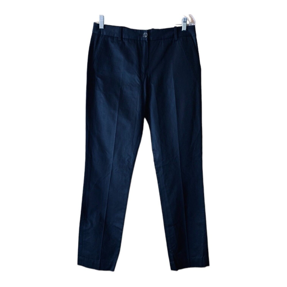 Lacoste Women's  Black Pants Devanlay Cotton  Size 6 x 38 Pockets New With Tags